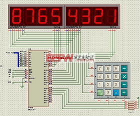 8255数码管显示线路图在泛光灯中的应用